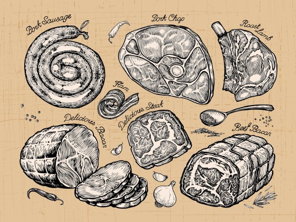 肉类定形速食图片下载
