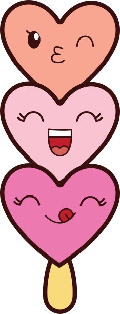 冰淇淋卡通卡哇伊图标图形图片下载