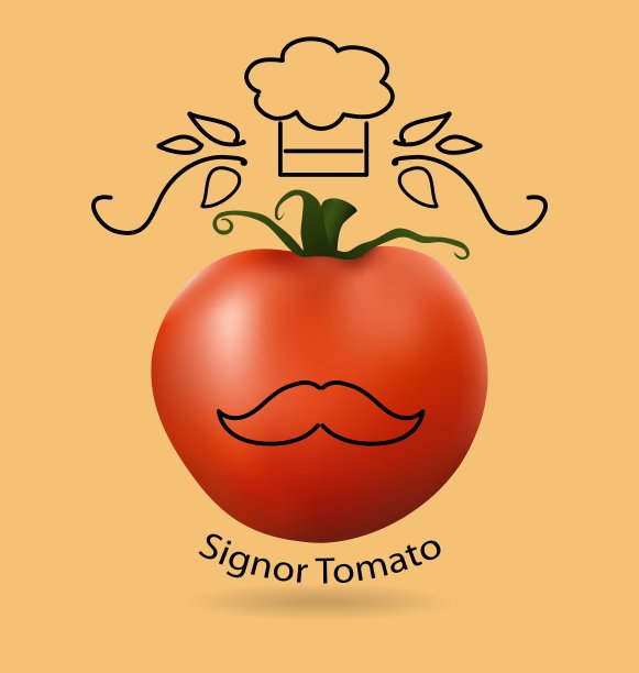 番茄和搞笑标志图片下载