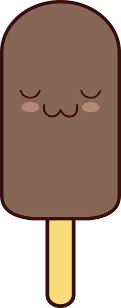 冰淇淋卡通卡哇伊图标图形图片下载