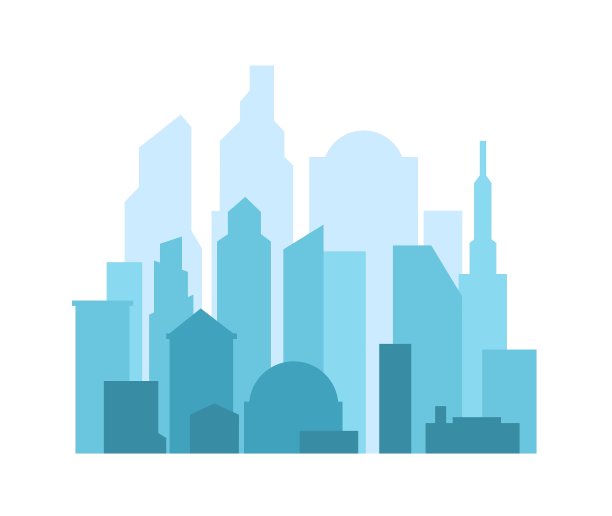 城市景观背景与空中图片下载