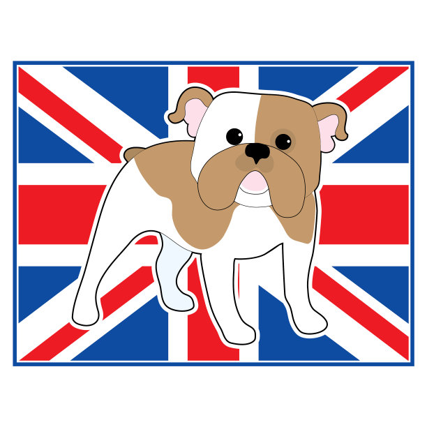英国牛头犬国旗图片下载