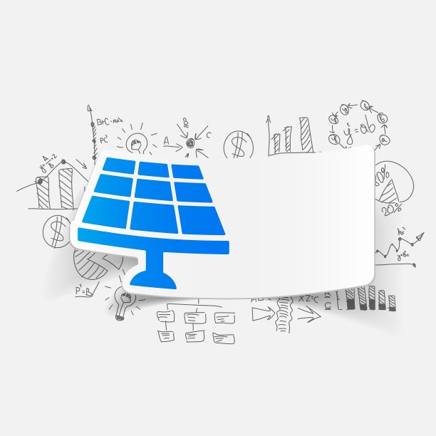 绘制太阳能电池业务公式图片下载