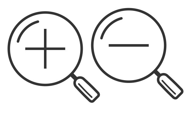Increase-decrease放大镜图标图片下载