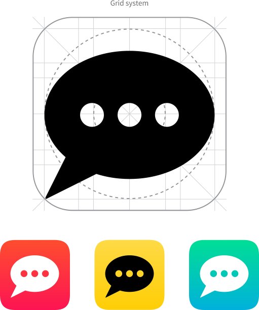 椭圆形泡沫图标图片下载