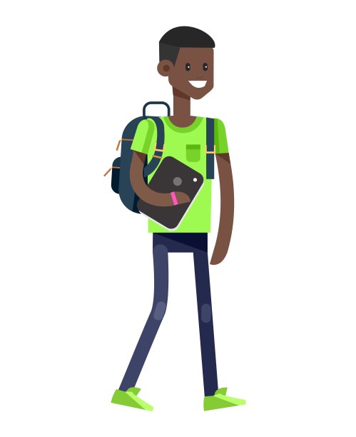 详细的人物平面设计儿童图片下载