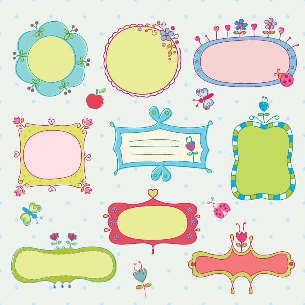 一套涂鸦框架图片下载