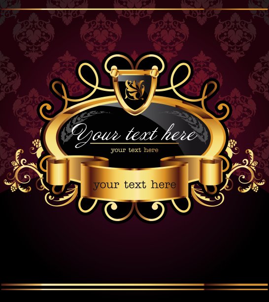 金色的框架图片下载