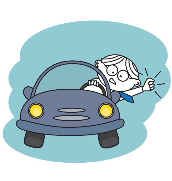 一个愤怒的男人在他的车里图片下载