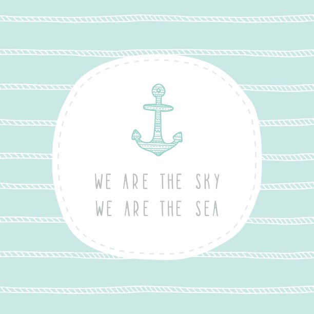 锚贺卡模板图片下载