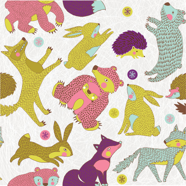 动物和森林纸艺术图片下载