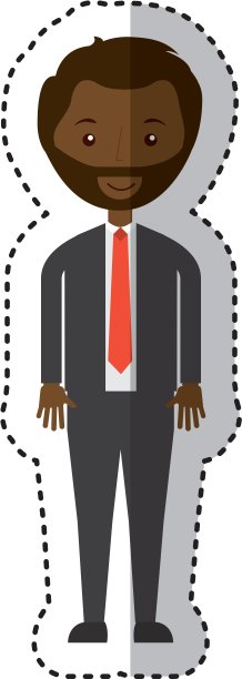 商人头像线图标图片下载