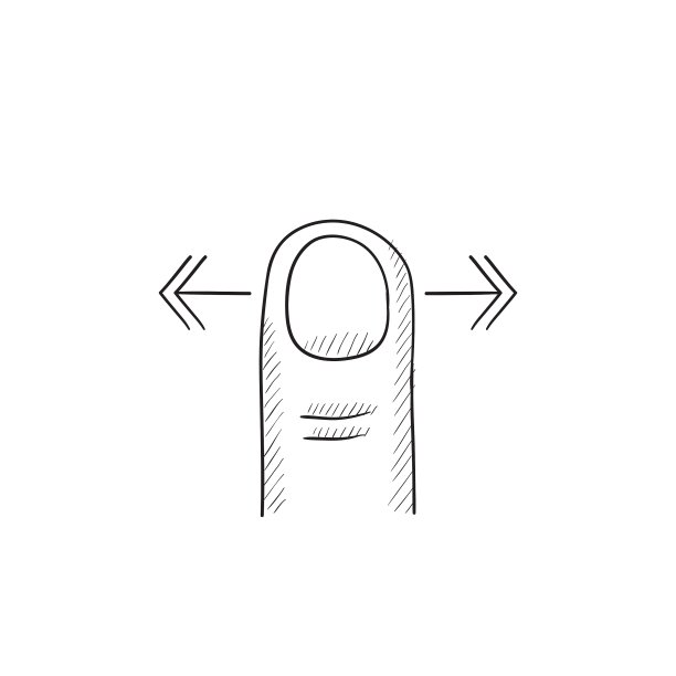 触摸屏手势草图图标图片下载