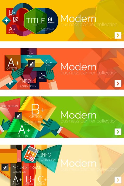 平面网络信息图概念和集合图片下载