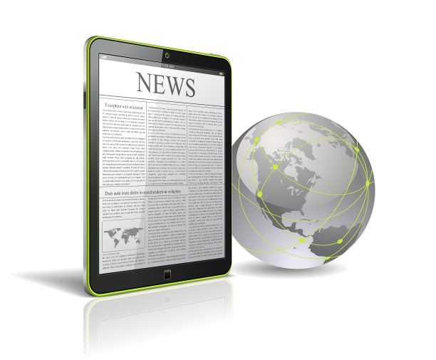 通用平板电脑与地球仪图片下载