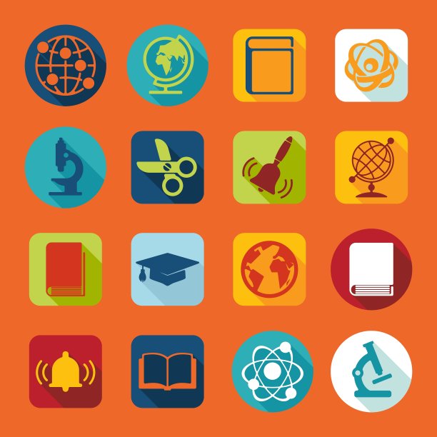 一套教育图标图片下载