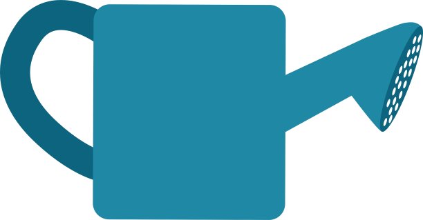 浇水罐图标园艺设计图片下载