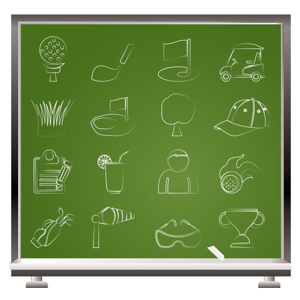 高尔夫和运动图标图片下载