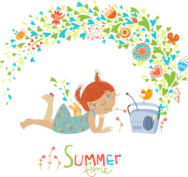 可爱的夏天图片下载