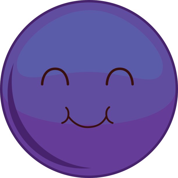 卡哇伊球体表情图标图片下载