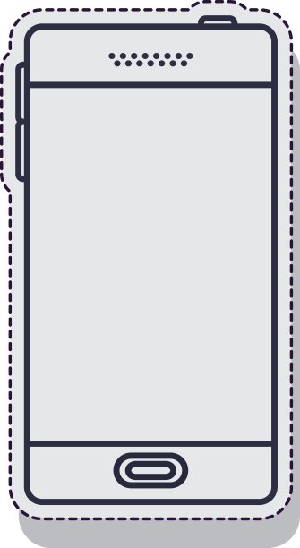 智能手机技术孤立图标图片下载