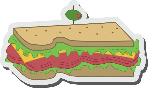 橄榄图标三明治图片下载