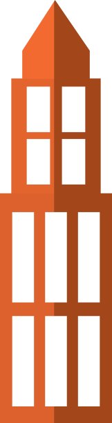 建筑塔轮廓图标图片下载