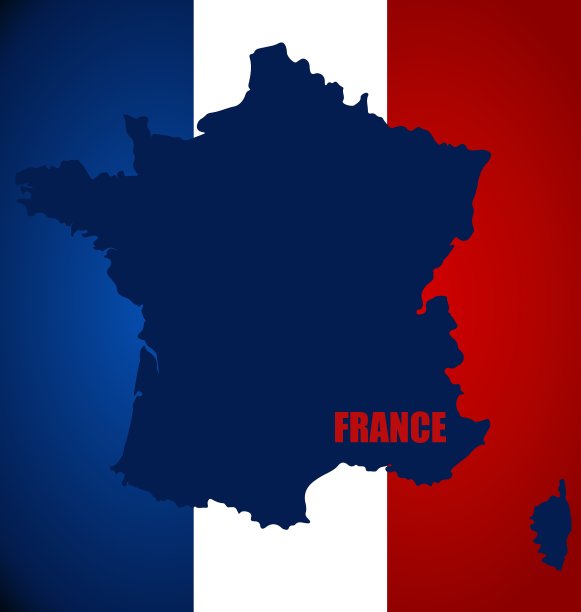 法国国旗概念设计图片下载