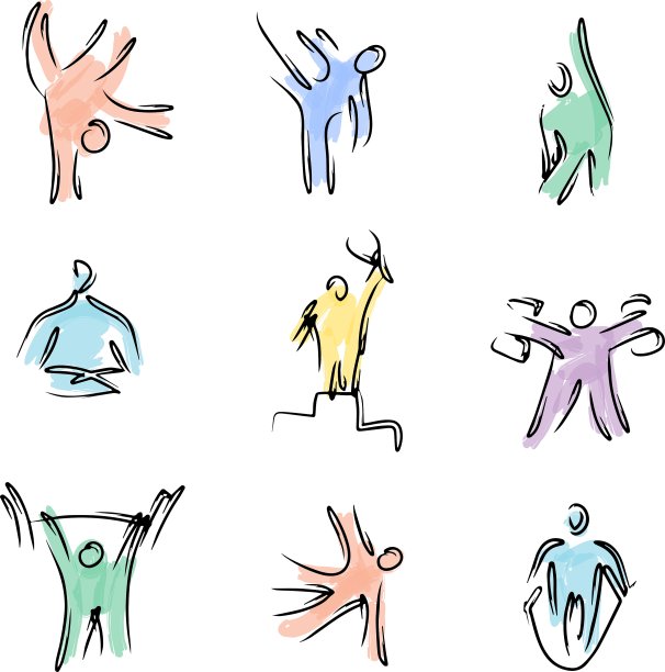 颜色健身图标图片下载