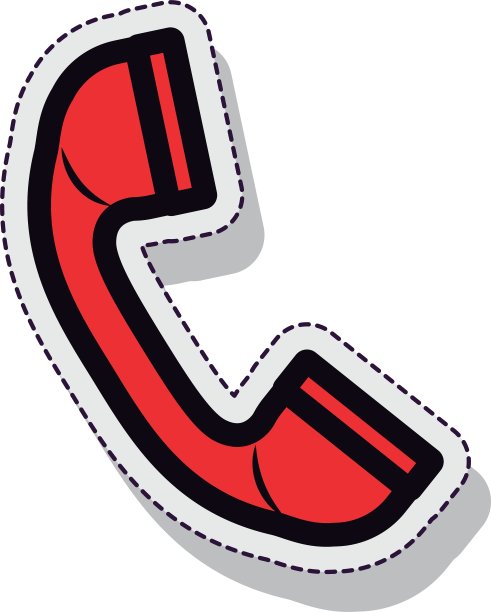 电话孤立图标图片下载