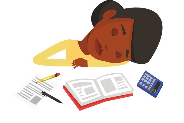 学生拿着书在书桌前睡觉图片下载