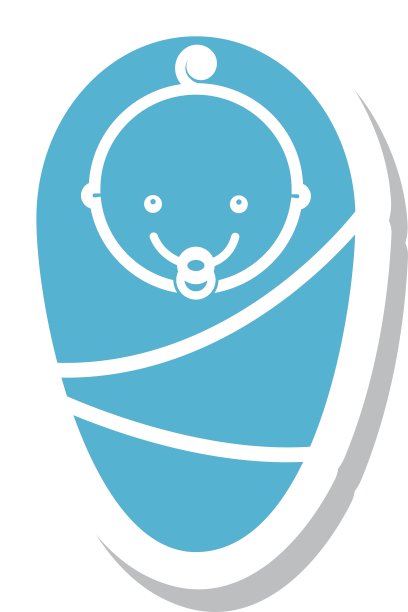 可爱的婴儿孤立图标设计图片下载