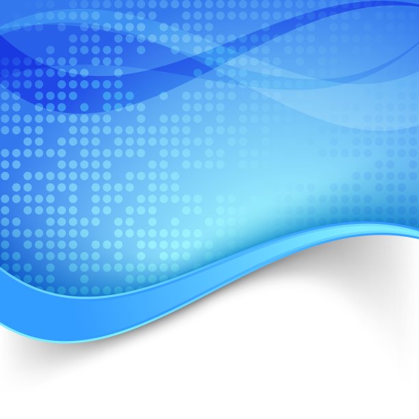 蓝色波浪边框虚线背景图片下载