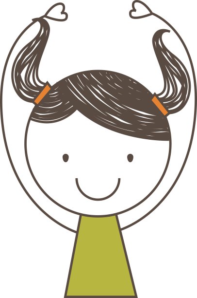 小女孩可爱的图标图片下载