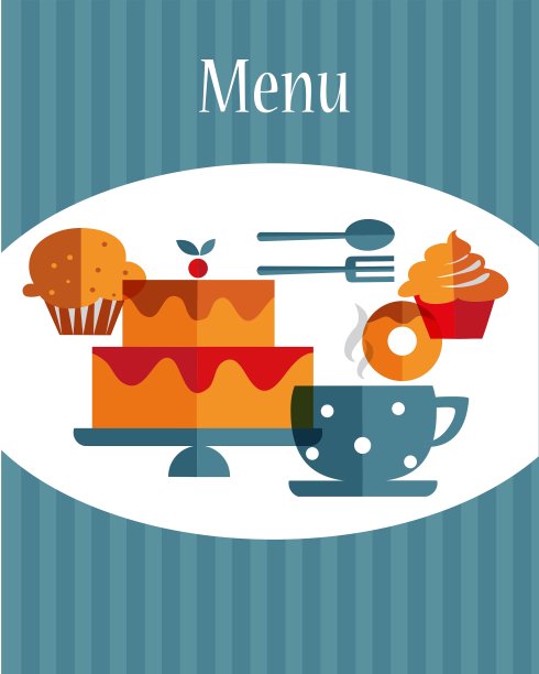 早餐菜单模板图片下载