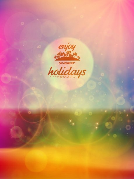 美丽的海景和阳光图片下载