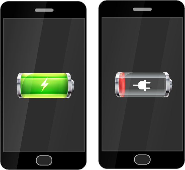 黑色的智能手机，充满空洞的光泽图片下载