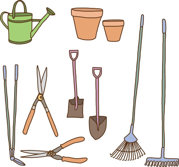 园林工具系列图片下载