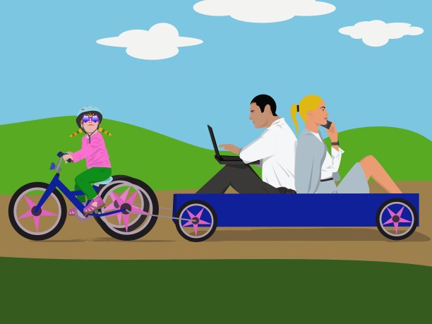 骑自行车的人图片下载