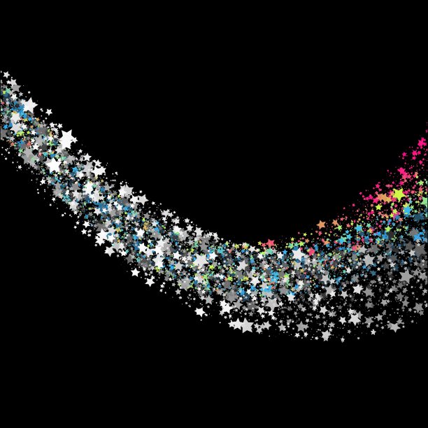 星星方式的背景与星星设计模板图片下载