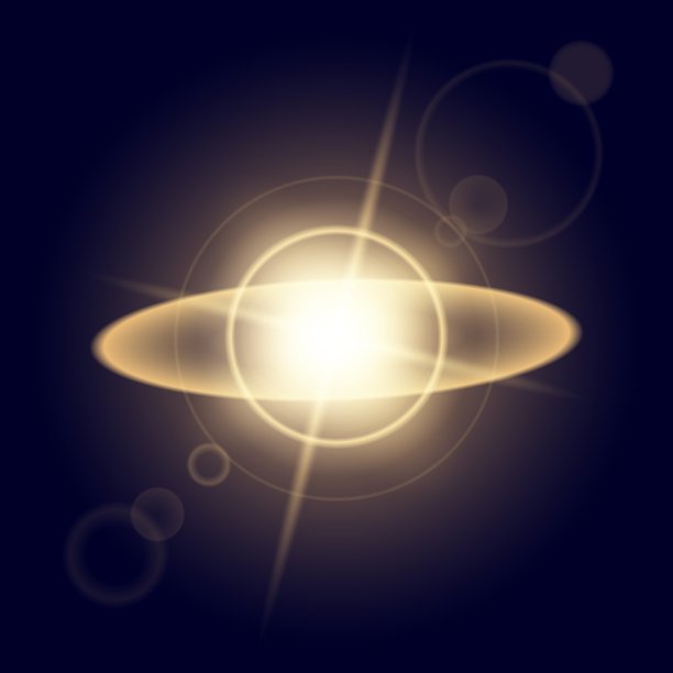 辉光效果创意概念套装图片下载