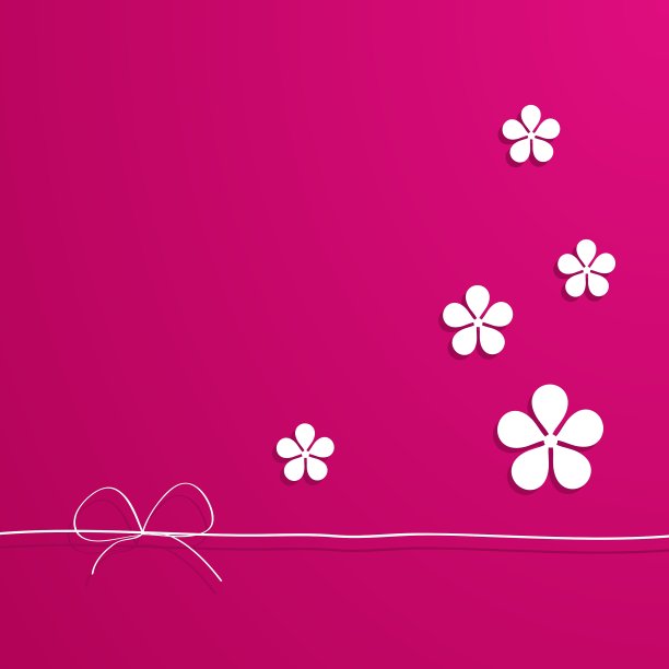 粉红色鲜花卡片图片下载