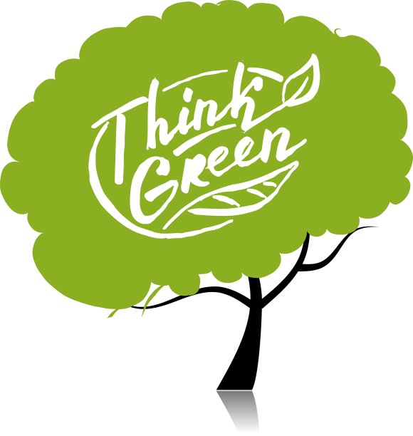 在你的设计中考虑绿树的概念图片下载