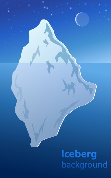 冰山的夜晚图片下载