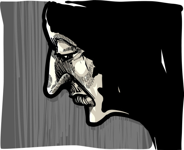 人脸艺术画图片下载