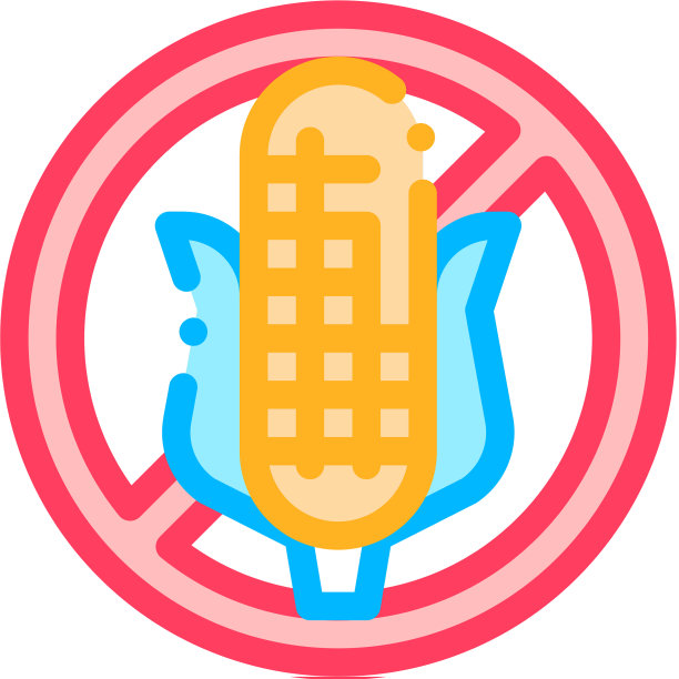 无过敏原标志玉米细线图标图片下载