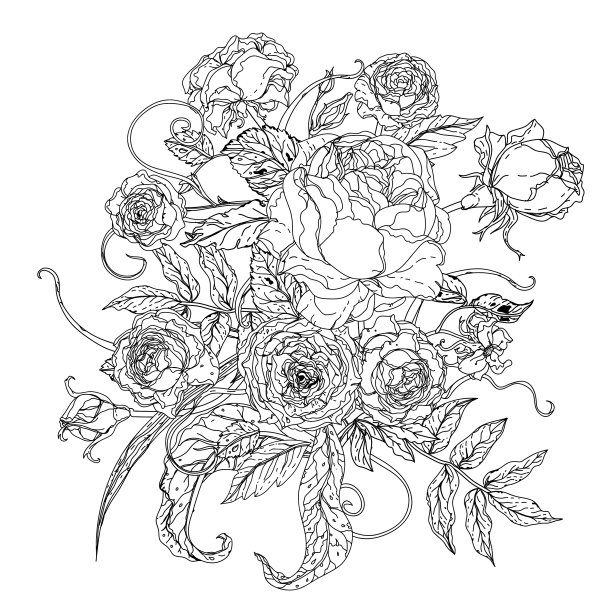 带花的静物图片下载