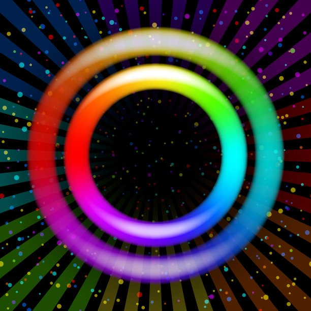 彩虹圈背景图片下载