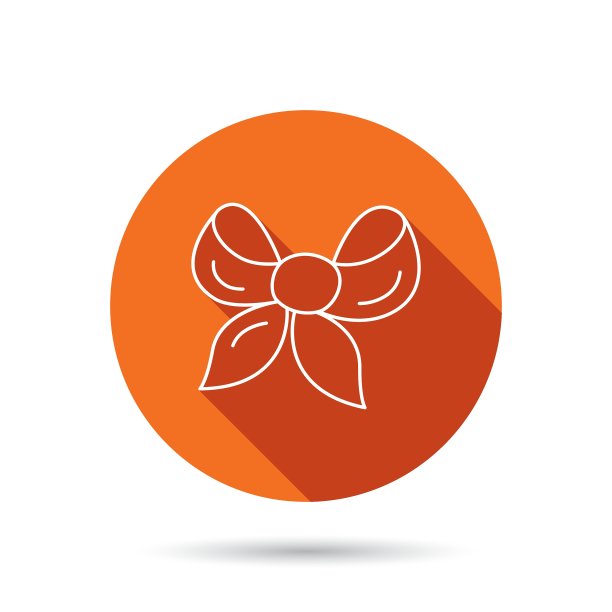 礼品蝴蝶结图标礼品装饰标志图片下载