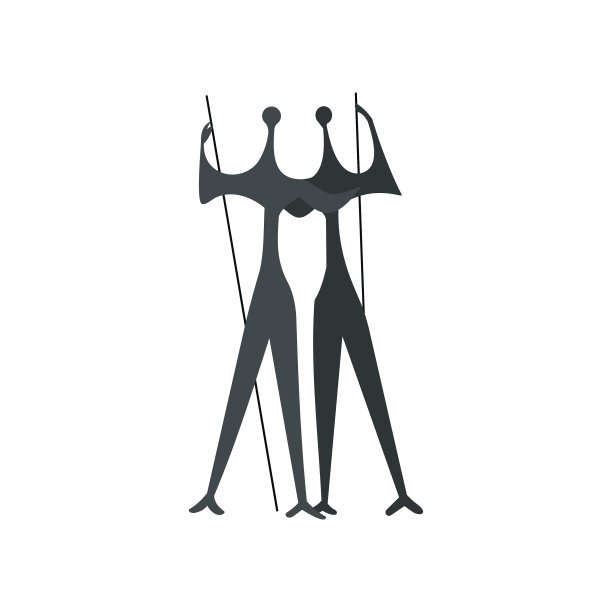 雕塑的两个勇士由艺术家布鲁诺乔吉图片下载